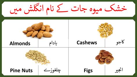 All Dry Fruits Names In English And Urdu Pdf Charagheilm