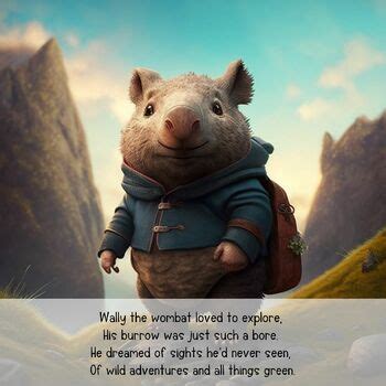 Story for Preschool "Wally the Wombat's Wonderful Adventure" | TPT