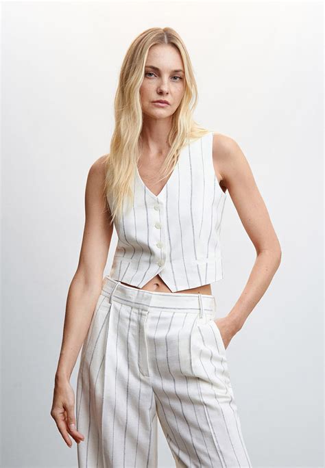 Жилет Mango SOPHIE, цвет: белый, RTLACP450801 — купить в интернет ...