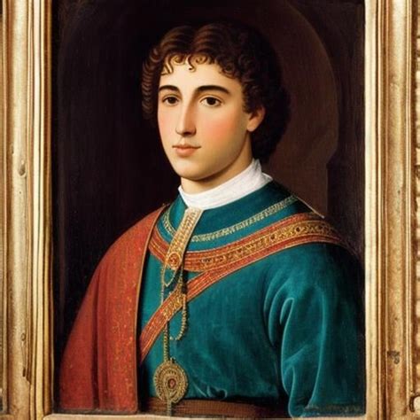 Portrait Of A 10th Century Italian Light Haired Prince