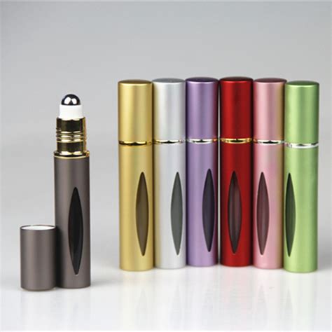 10ml Empty Mini Oil Metal Packaging Traveling Refillable Perfume Roll