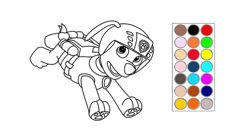 Como Dibujar Y Colorear A Paw Patrol Patrulla Canina Dibujos Para