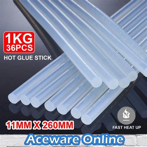 1 KG 11MM X 36PCS Hot Melt Glue Stick Hot Glue Gun Stick Batang Gam Pistol Gam Panas Hot Glue