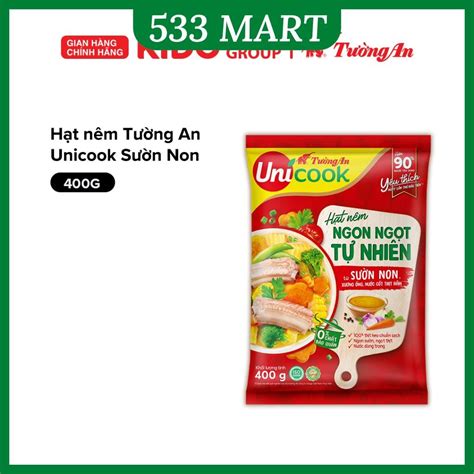 Hạt nêm Tường An Unicook Sườn Non 400g | Shopee Việt Nam