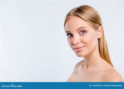 Close Up Portrait Of Nice Cute Attractive Adorable Lovely Sweet Winsome Delicate Calm Blonde