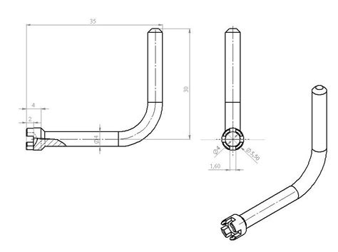 Ключ для регулировки форсунок стеклоомывателя — Opel Astra J GTC, 1,8 л ...