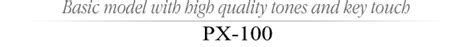PX-100 - Privia Digital Pianos - Electronic Musical Instruments - CASIO
