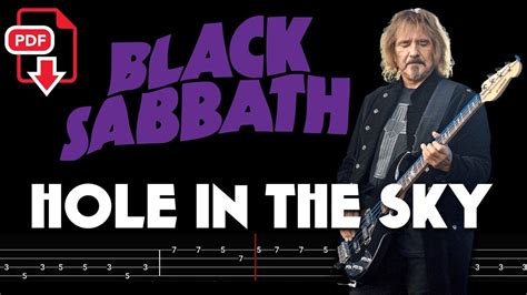 Black Sabbath Hole In The Sky Bass Tabs Notation ChamisBass