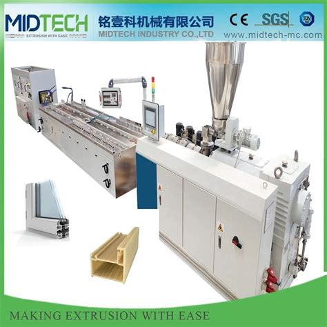 Midtech Pvc Window Profile Extruder Machine Manufacturing With