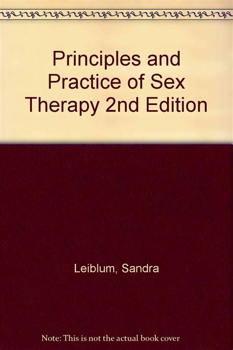 Principles And Practice Of Sex Therapy Nd Edition Sandra Leiblum Amazon Books