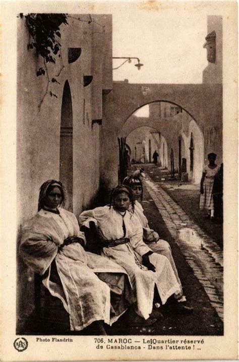 Pc Cpa Casablanca Quartier Reserve Prostitution Female Ethnic Nude A Europe France