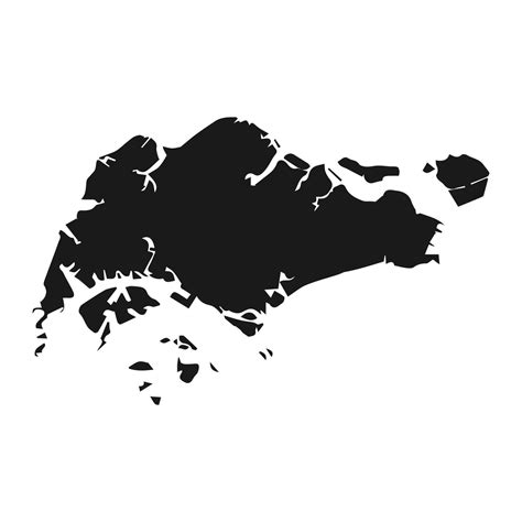 highly detailed singapore map  borders isolated  background