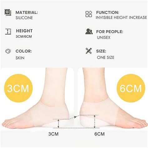 Kokovifyves Concealed Footbed Enhancers Invisible Height Increase