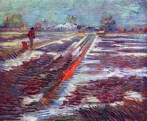 Landscape With Snow Vincent Van Gogh Wikiart Org