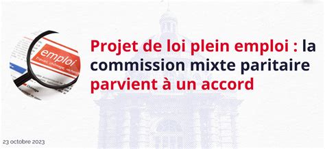 La Commission Mixte Paritaire R Tablit Larticle Du Projet De Loi