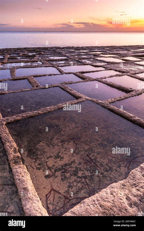 Straditional salt pans in Marsaskala, Malta Stock Photo - Alamy