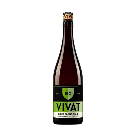 Bière Vivat Blonde Bio 75cl Brasserie Vivat Une Petite Mousse