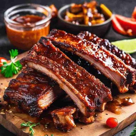 Juicy And Flavorful Roasted Sliced Barbecue Pork Ribs A Step By Step