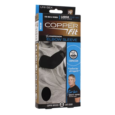 As Seen On Tv Copper Fit Elbow Compression Sleeve Large Shop Sleeves And Braces At H E B