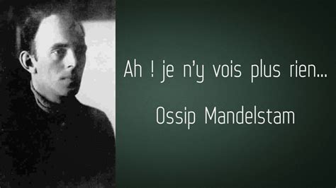 Ah je ny vois plus rien Arménie 2 Ossip Mandelstam YouTube