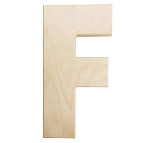 Darice Large Wooden Letters 12 Inch Unfinished Wood Letter F