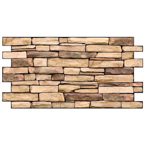 PVC панел за стена 49.8х98см камък натурал - PVC пана - Стенни ...