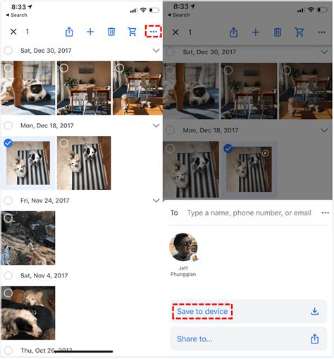 how to transfer google photos to phone storage