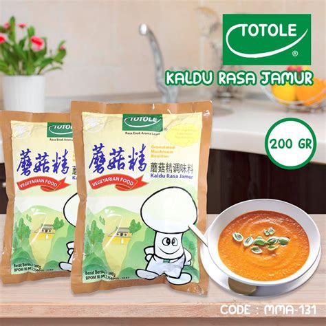 Jual Totole Kaldu Jamur Gram Vegetarian Penyedap Rasa Shopee