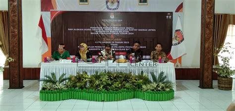 Kpu Barsel Uji Publik Penataan Dapil Dan Alokasi Kursi Pemilu 2024