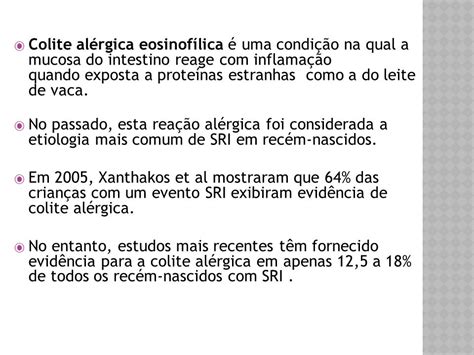 Sangramento Retal Neonatal Isolado E O Risco De Síndrome De