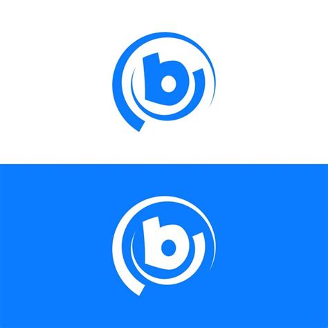 Plantilla vectorial de diseño de logotipo de letra b inicial