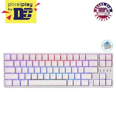 Royal Kludge Rk Plus Rk Tri Mode Rgb Keys Hot Swappable Mechanical Keyboard White Blue S