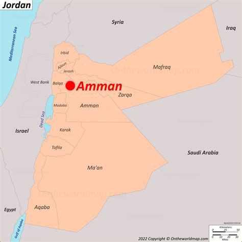 amman map jordan detailed maps  amman