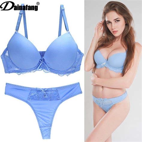 Women Sexy Hot Sale Over Size Push UPS Bra Set Underwear Sexy Lingerie And Underware