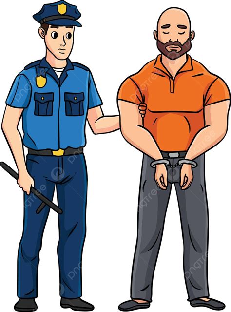 Cartoon Correctional Officer PNG Vector PSD And Clipart With