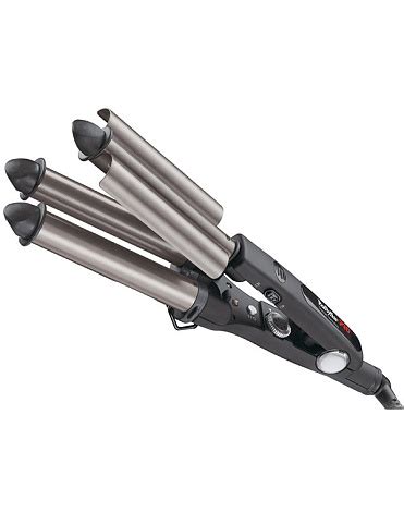 Плойка тройная титан + турмалин (22,19,22мм) Tourmaline Triple Waver ...