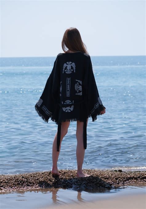 Oksoko Kimono Robe Beach Fashion Bikini Cover Up Gift For Her Etsy