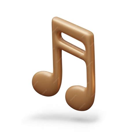 premium vector metallic note  realistic style beamed eighth notes