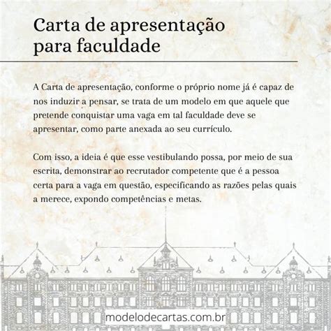 7 Cartas de apresentação para Faculdade