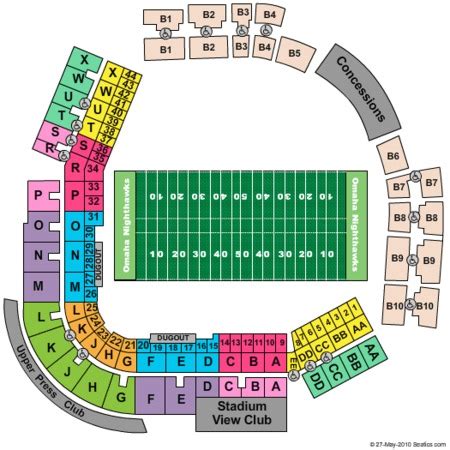 Husker Football Stadium Seating Map