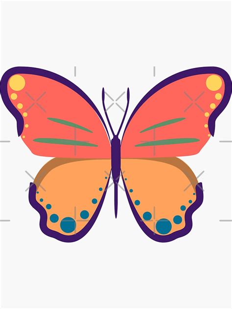 Gay Butterfly Discreet Pride Gay Variant Lgbtq Gay Pride Discreet Butterfly Sticker For Sale