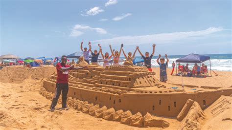 Epic Sand Sculptor Supersandman Shows Off Talent In Ballito With Mega