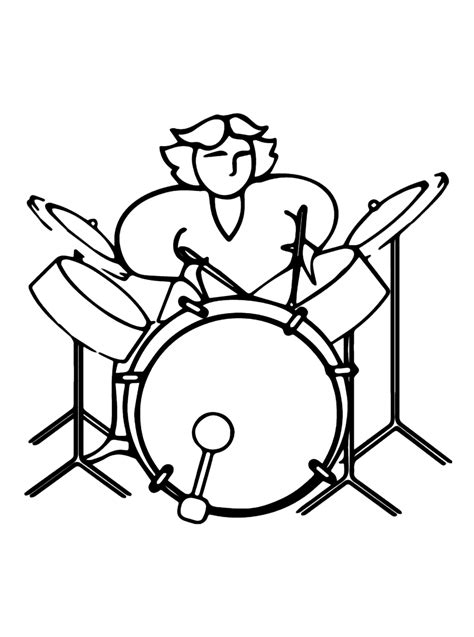 Simple Drum Coloring Pages Coloring Games Online