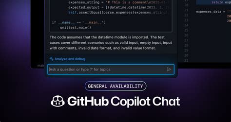 Github Copilot Chat Ga Github