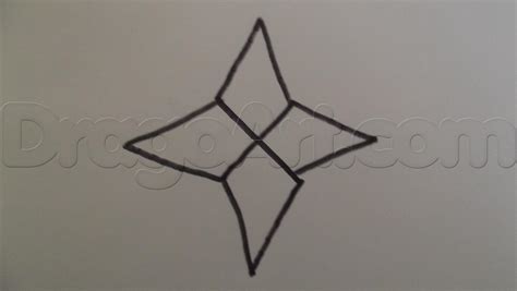 Ninja Star Drawing at PaintingValley.com | Explore collection of Ninja ...