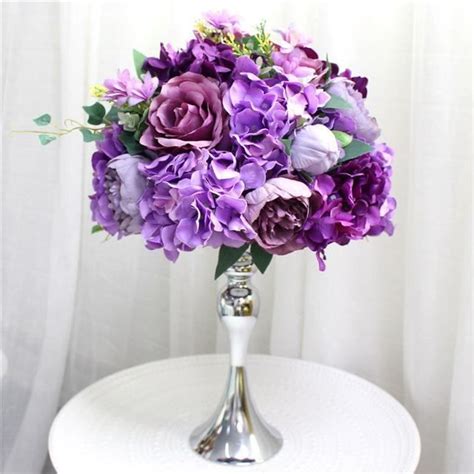 Objets D Coratifs Boule De Roses Hortensias Et Pivoines Artificielles