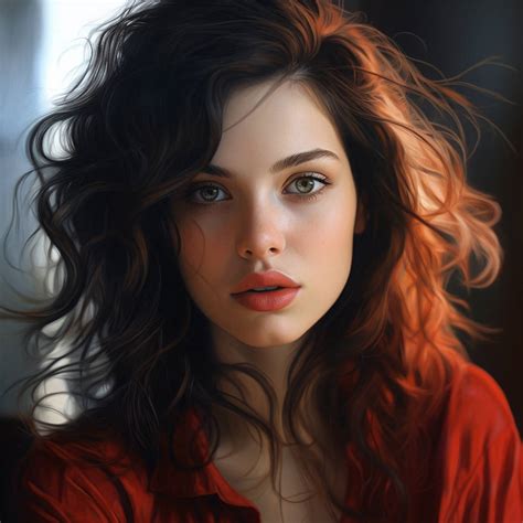 Attractive Pretty Woman Portrait By Kybe Art On Deviantart