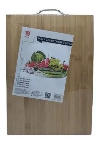 Tabla Para Cortar De Cocina Bamb Firme Mango Met Lico Cuotas Sin