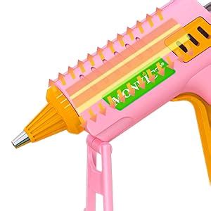Amazon Monvict Pink Hot Glue Gun Kit Mini Glue Gun With Suction Cups Stand Anti Stick
