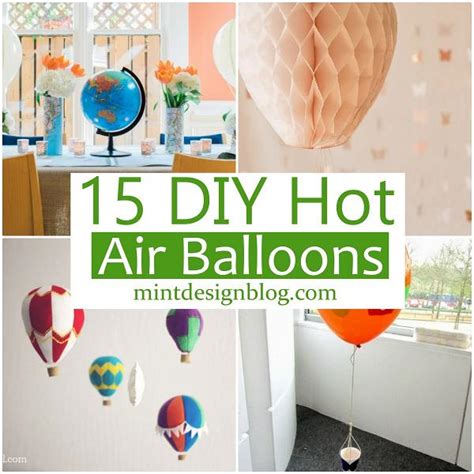 15 DIY Hot Air Balloons For Party Decor Mint Design Blog